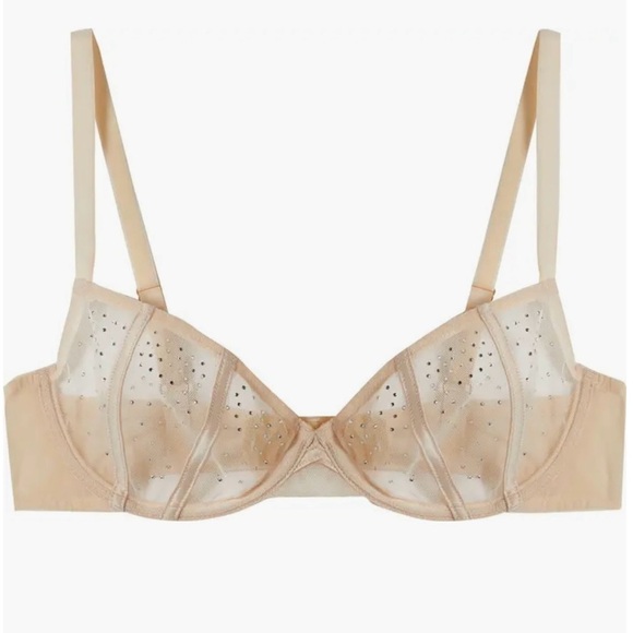 Playful Promises Other - Playful Promises Nola Toffee Diamanté Underwire Bra | US 36I, UK 36G